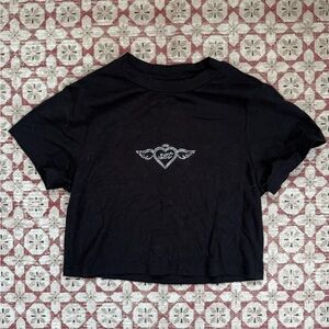 set active rhinestone baby tee